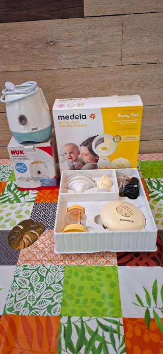 Calienta biberones NUK + Sacaleches Medela
