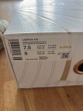 Zapatillas Nike LeBron XXI Ember Gold 40.5