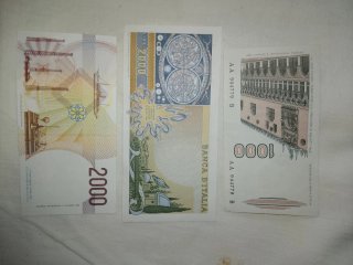 Lotto 3 Banconote Lire Rare