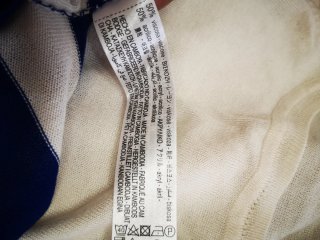 Jersey fino Zara rayas crudas/azulonas