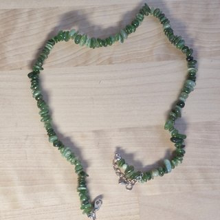 Collar Choker Jade Verde Natural Auténtico