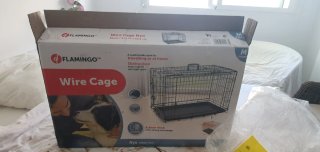 Jaula para perro negra