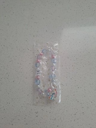 Pulsera Stitch azul y rosa
