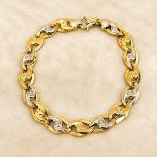 Pulsera Oro 18kl bicolor COR-TRA2371