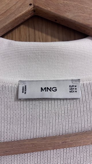 Polo Mango Blanco Talla M