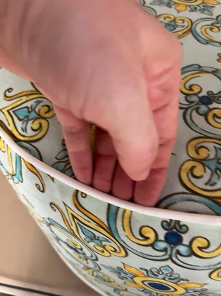 Pouf gonfiabile Brandani tessuto fantasia