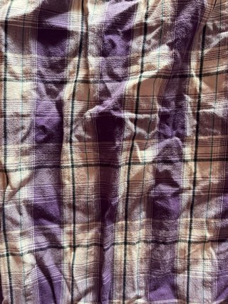 Camisa larga cuadros Only