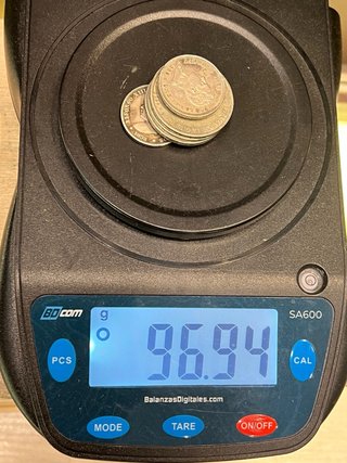 Lote 7 monedas plata antiguas España