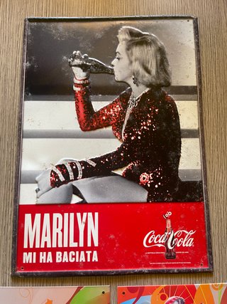 Insegna Coca Cola vintage 3 pezzi
