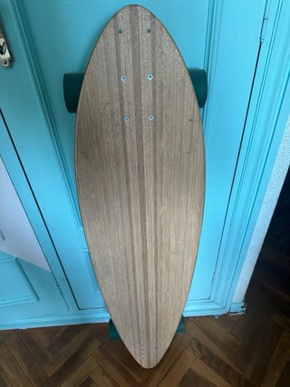 Longboard Oxelo Madera Bambú.