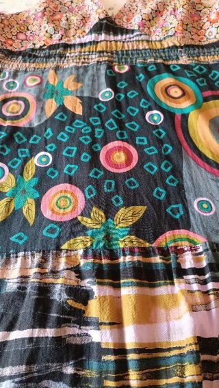Vestido boho estampado de tirantes