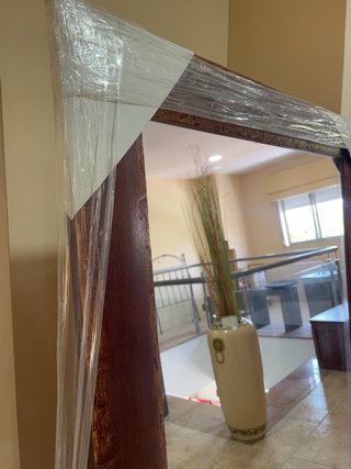 Espejo de madera grande