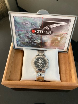 Reloj Citizen Cronógrafo Hombre Negro/Plata