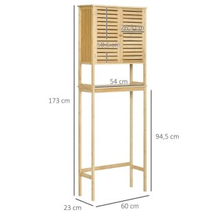 Mueble Bambú Baño Sobre Inodoro