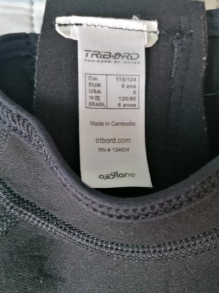 Neopreno Tribord 6 años