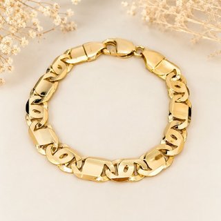 Pulsera Oro eslabón macizo  18 Kl COR-TRA2399