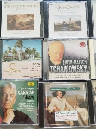 Lote CDs Música Clásica: Mozart, Beethoven, Tchaik