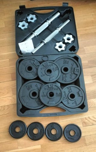 Kit Mancuernas 20kg Decathlon