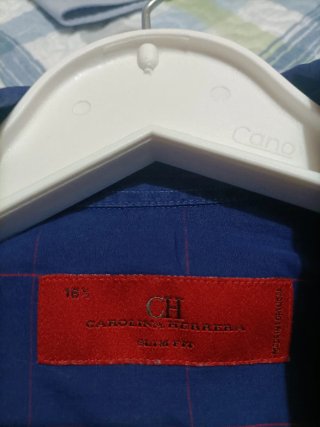 Camisa Carolina Herrera Azul Talla XL