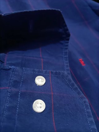 Camisa Carolina Herrera Azul Talla XL