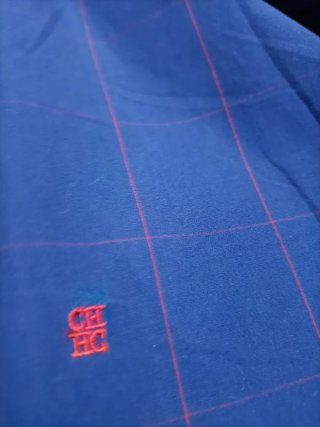 Camisa Carolina Herrera Azul Talla XL