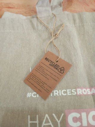 Bolso Tote Bag Bio-Oil con etiqueta