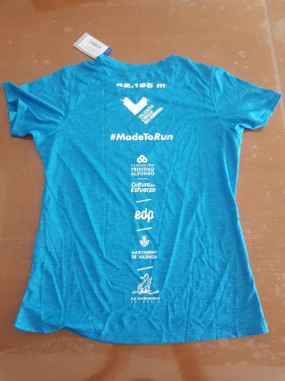 Camiseta Maratón Valencia 42K Mujer 2019