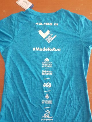 Camiseta Maratón Valencia 42K Mujer 2019