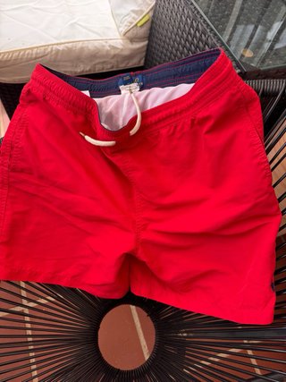 Bañador niño Polo Ralph Lauren rojo talla 14-16