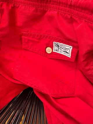 Bañador niño Polo Ralph Lauren rojo talla 14-16