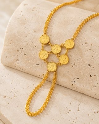 Pulsera monedas Oro 18kl COR-TRA2395