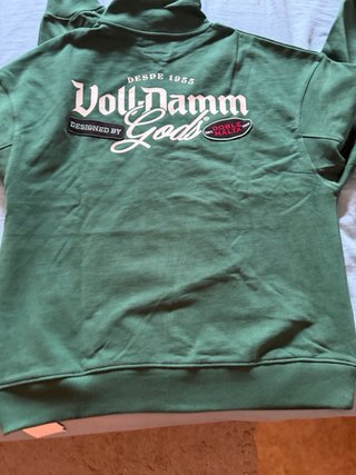 Sudadera Voll Damm Gods Verde Media Cremallera