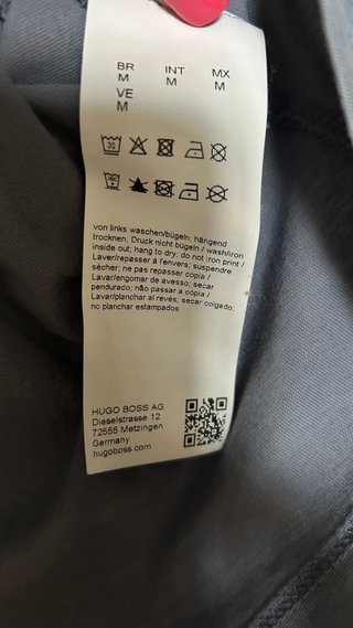 Camiseta Hugo Boss Gris Talla M