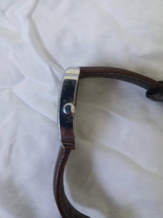 Reloj Lotus Cuadrado Marrón y Plateado