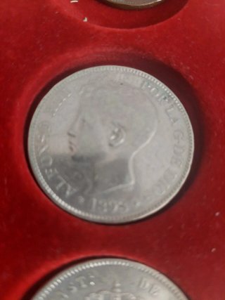 3 Monedas 5 Pesetas Alfonso XIII 1891-1898