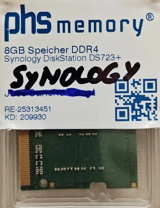 Memoria RAM Synology 2GB DDR4 ECC SODIMM