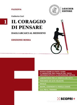 CURI IL CORAGGIO DI PENSARE ROSSA V.1 MEDIOEVO