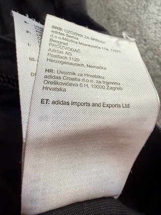 Camiseta Adidas Negra Talla L