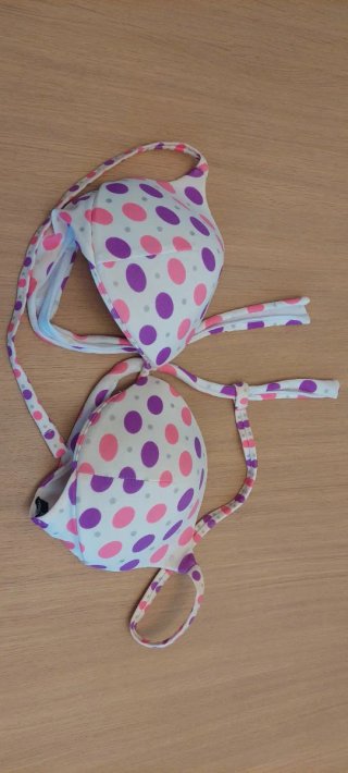 Bikini Calzedonia lunares rosa y morado