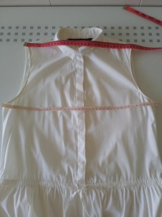 Vestido camisero Zara blanco T.XS