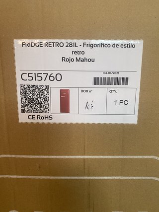 NEVERA RETRO CREATE MAHOU ROJA