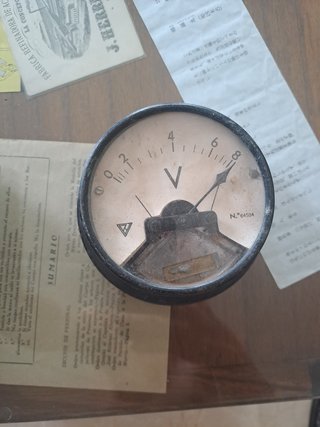 Lote Voltímetro y amperimetro antiguo