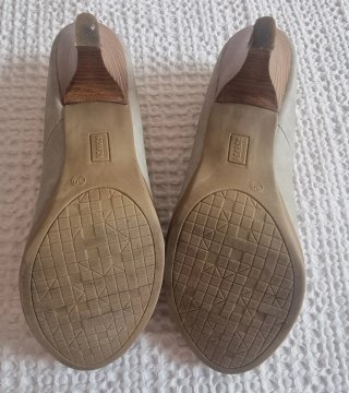 Zapatos XTI Peep Toe Lazo Gris Claro