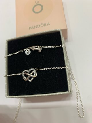 Collar Pandora Corazón Infinito Plata