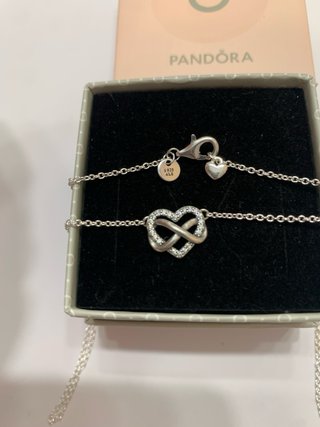 Collar Pandora Corazón Infinito Plata