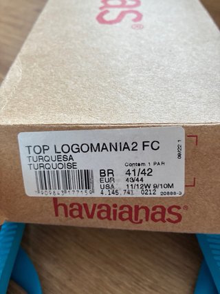Chanclas Havaianas Azul y Rojo