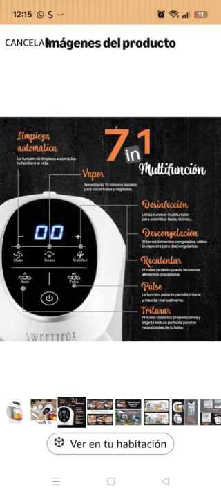 Robot para purés y comida bebé