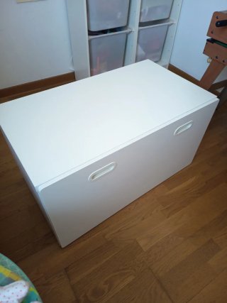 Arcón de juguetes blanco Ikea 90x51 cm
