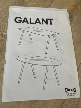 Mesa Escritorio Ikea Gallant Vidrio
