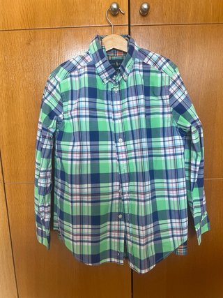 Camisa Ralph Lauren cuadros azul y verde